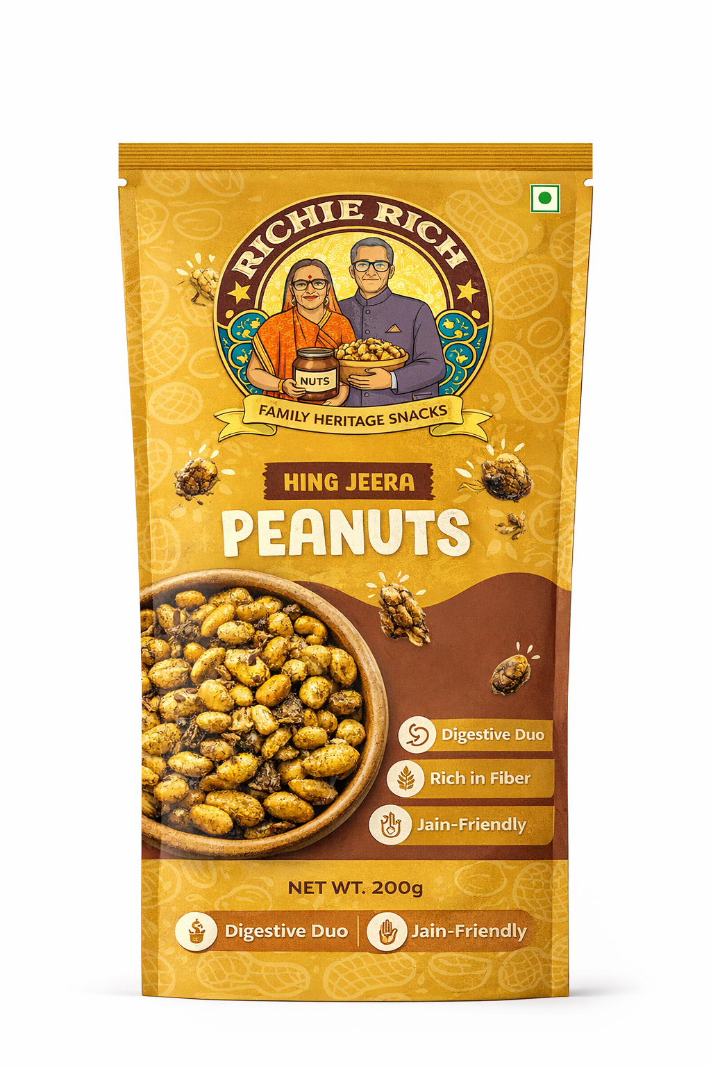 Richie Rich Hing Jeera Peanuts – 200g